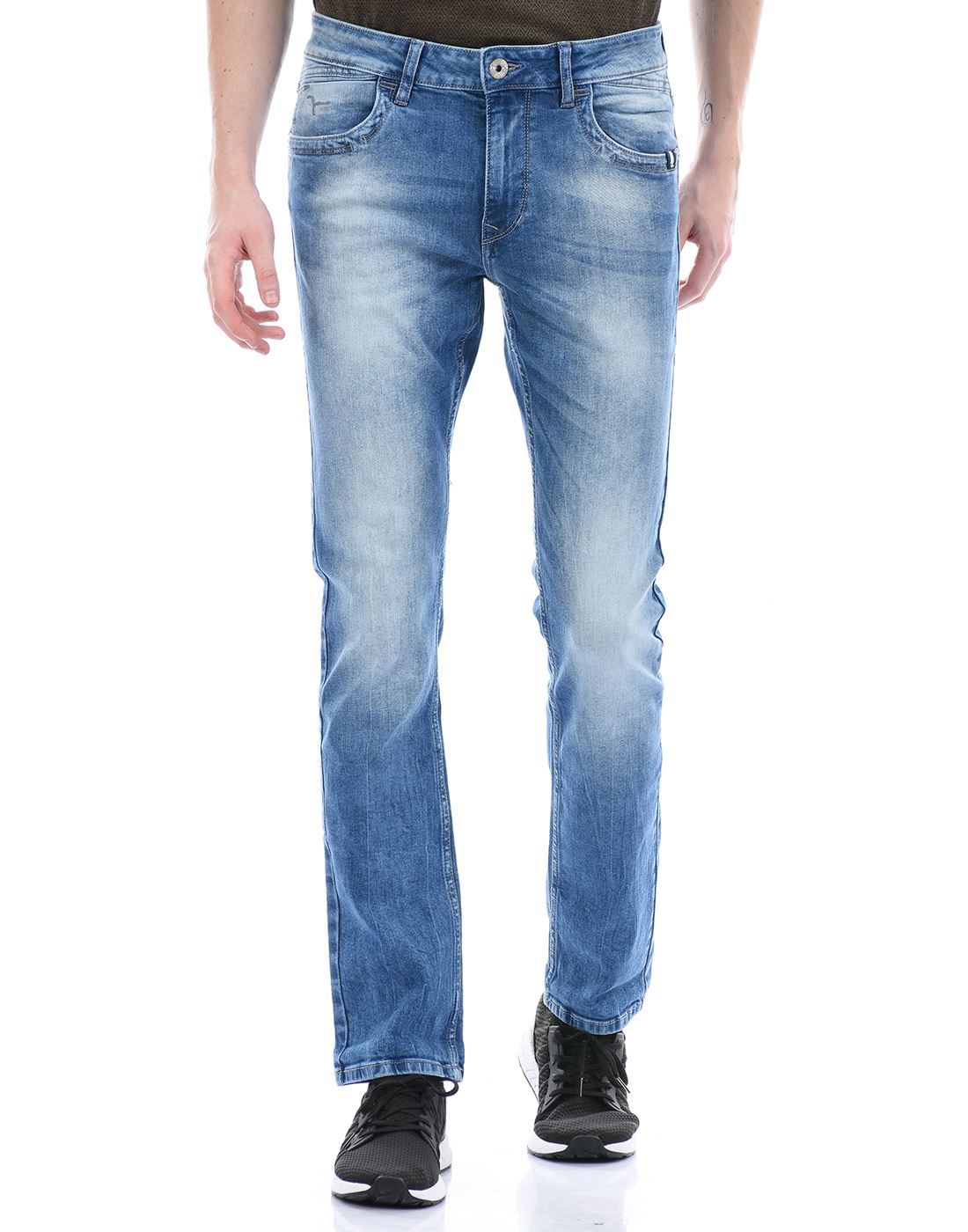 Flying Machine Men Casual Wear Blue Jeans